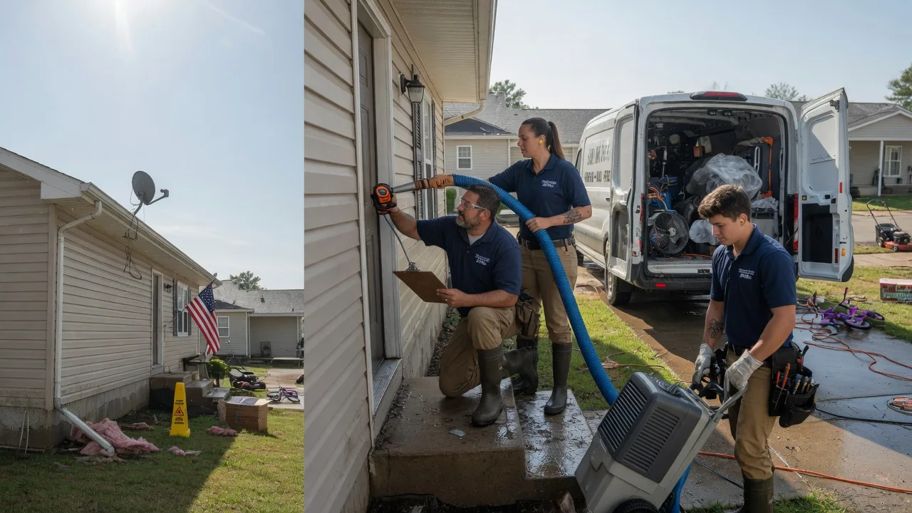 Ceiling Water Damage Restoration in Langley, OK near me